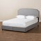 Baxton Studio Larese Light Grey Upholstered 2-Drawer King Size Platform Storage Bed 161-10217 - alternate 9